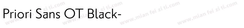 Priori Sans OT Black字体转换